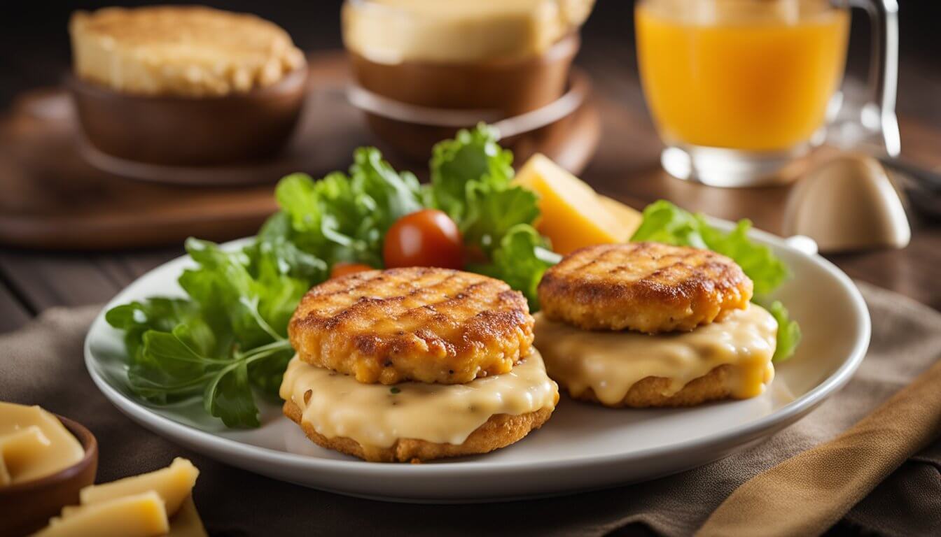 Kana cheddar jauhelihapihvit