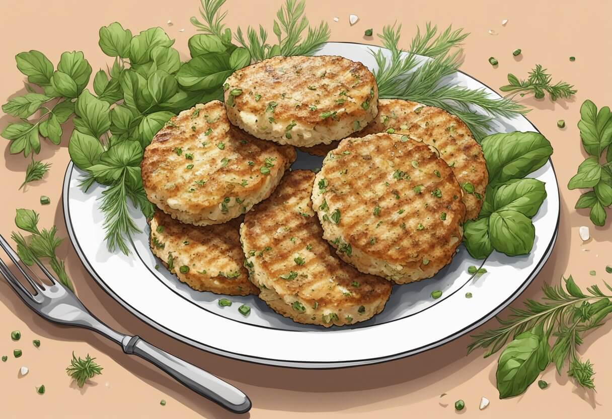 Yrttiset Kana-feta jauhelihapihvit